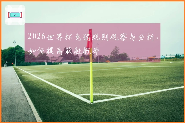 2026世界杯竞猜规则观察与分析，如何提高获胜概率